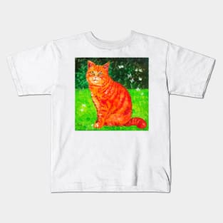 Cat and Butterfly Kids T-Shirt